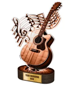 Akrylátová trofej TLR2023335 | Hudba Výška: 34cm