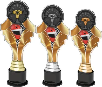 Akrylátová trofej ACTK0008 Výška cm: 28, Barva: zlato