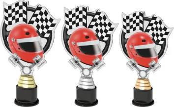 Akrylátová trofej ACTK0009 | Motorsport Výška cm: 32, Barva: stříbro