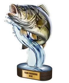 Akrylátová trofej TL2023232 | Rybaření Výška: 34cm