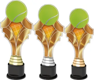 Akrylátová trofej ACTK0014 | Tenis Výška cm: 32, Barva: stříbro