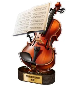 Akrylátová trofej TL2023246 | Hudba Výška: 34cm