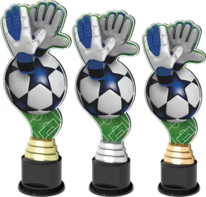 Akrylátová trofej ACTC0010 | Fotbal Výška cm: 28, Barva: bronz