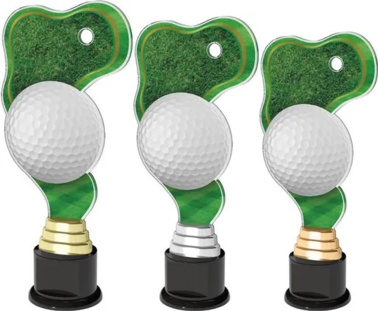 Akrylátová trofej ACTC0013 Výška cm: 28, Barva: zlato