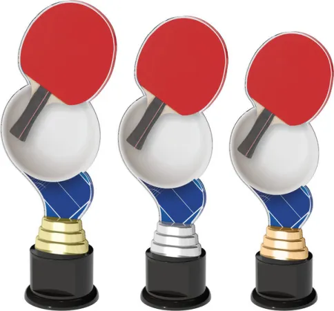 Akrylátová trofej ACTC0022 | Stolní tenis Výška cm: 30, Barva: bronz