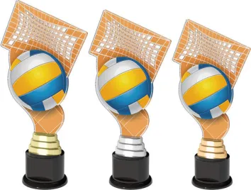 Akrylátová trofej ACTC0023 | Volejbal Výška cm: 30, Barva: bronz