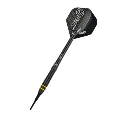 One80 Šipky Raise B - Black - Yellow Rings - 17g