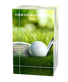 Skleněná trofej CR3065M24 | Golf Výška cm: 8