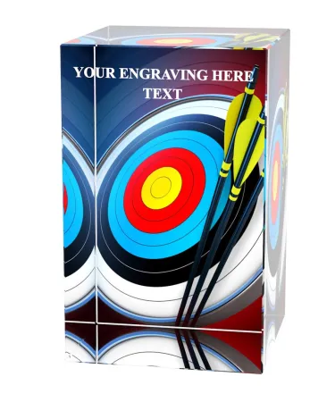 Skleněná trofej CR3065M25 | Lukostřelba Výška cm: 10