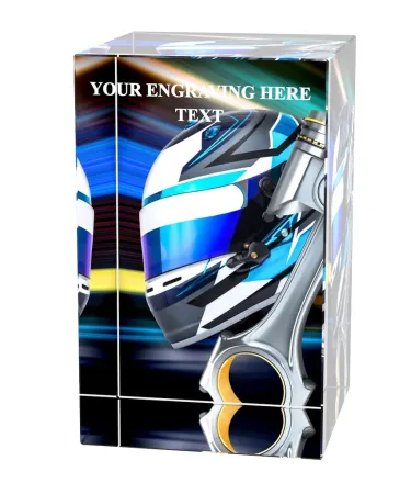 Skleněná trofej CR3065M32 | Motorsport Výška cm: 8