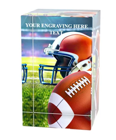 Skleněná trofej CR3065M34 | Americký fotbal Výška cm: 8