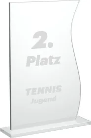 Skleněná trofej CR20157 Výška cm: 16,5