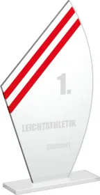 Skleněná trofej CR20202 Výška cm: 24,5