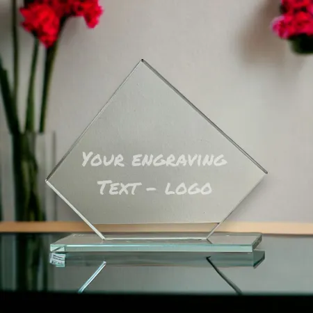 Skleněná trofej CR202405 Výška cm: 15,5