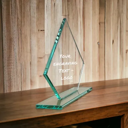 Skleněná trofej CR202405 Výška cm: 15,5