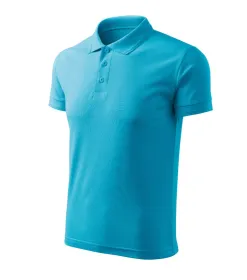 Polokošile pánská Pique Polo Free F03 - XXL - tyrkysová