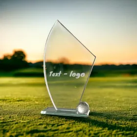 Skleněná trofej CRG202403 | Golf Výška cm: 22,5