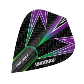 Winmau Letky Prism Alpha - Black, Green & Purple - Kite W6907.116