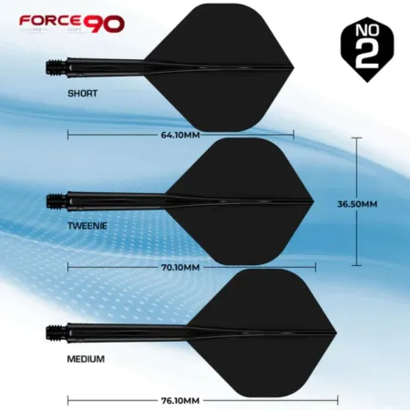 Mission Letky Force 90 - Standard No2 - Medium - Black F4436