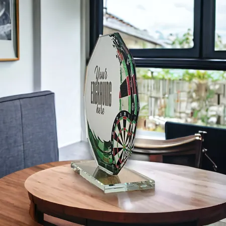 Skleněná trofej CR2024301M09 Výška cm: 19, ZLATO