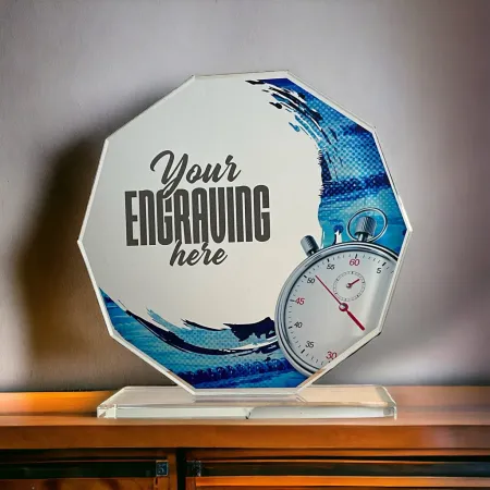 Skleněná trofej CR2024301M11 Výška cm: 19, BRONZ