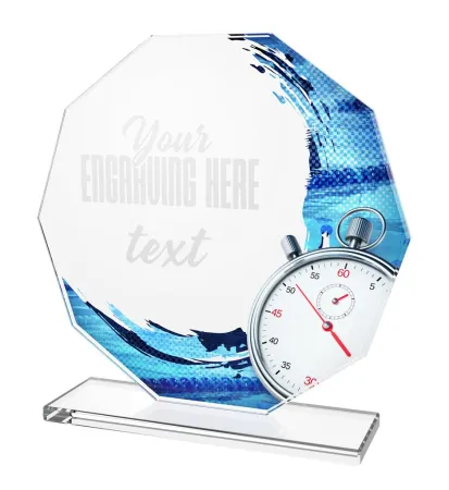 Skleněná trofej CR2024301M11 Výška cm: 19, BRONZ