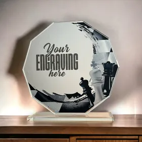 Skleněná trofej CR2024301M16 Výška cm: 19, BRONZ