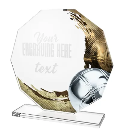 Skleněná trofej CR2024301M17 Výška cm: 17, PLNOBAREVNÁ