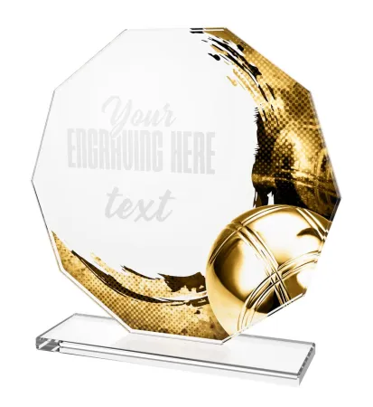 Skleněná trofej CR2024301M17 Výška cm: 17, PLNOBAREVNÁ