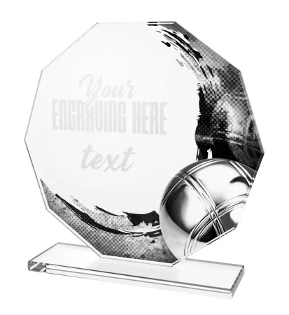 Skleněná trofej CR2024301M17 Výška cm: 17, PLNOBAREVNÁ