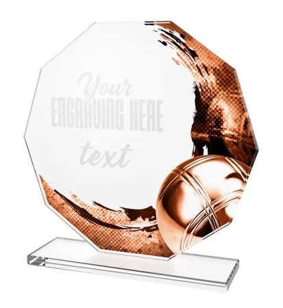 Skleněná trofej CR2024301M17 Výška cm: 17, PLNOBAREVNÁ