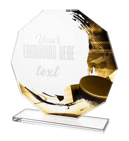 Skleněná trofej CR2024301M18 Výška cm: 19, PLNOBAREVNÁ