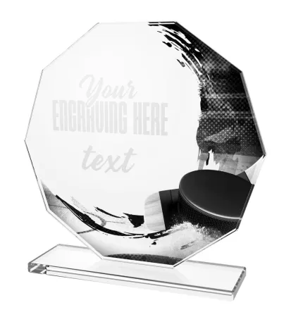 Skleněná trofej CR2024301M18 Výška cm: 19, PLNOBAREVNÁ