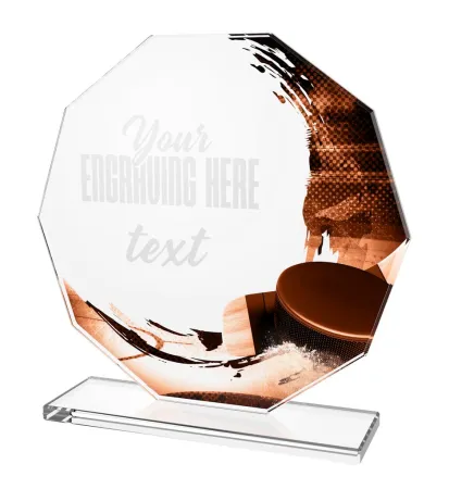 Skleněná trofej CR2024301M18 Výška cm: 19, PLNOBAREVNÁ