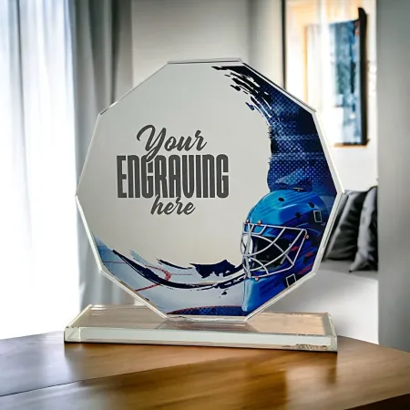 Skleněná trofej CR2024301M19 Výška cm: 15, BRONZ