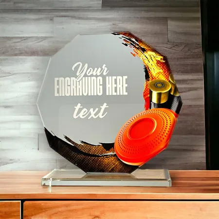 Skleněná trofej CR2024301M21 Výška cm: 19, BRONZ