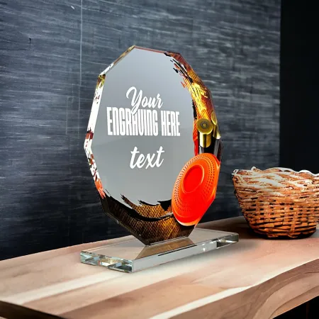 Skleněná trofej CR2024301M21 Výška cm: 19, BRONZ