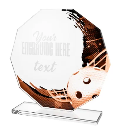 Skleněná trofej CR2024301M25 Výška cm: 15, BRONZ