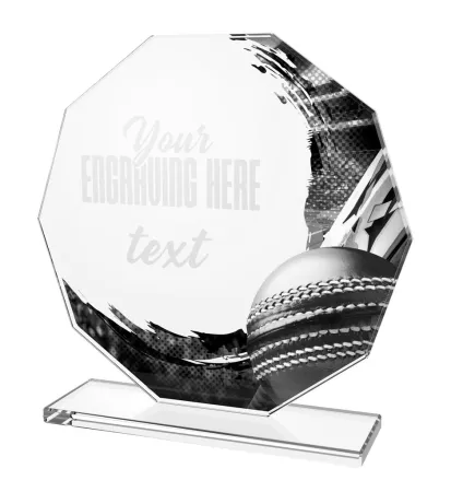 Skleněná trofej CR2024301M26 Výška cm: 15, PLNOBAREVNÁ