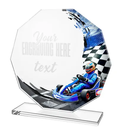 Skleněná trofej CR2024301M30 Výška cm: 17, BRONZ