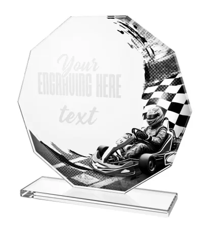 Skleněná trofej CR2024301M30 Výška cm: 17, BRONZ