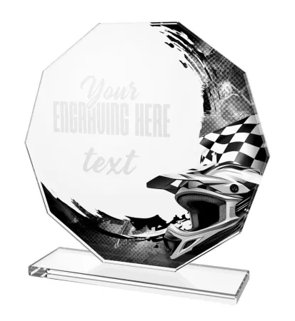 Skleněná trofej CR2024301M31 Výška cm: 15, BRONZ