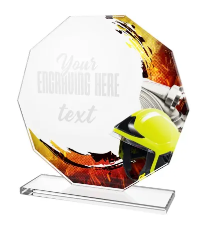 Skleněná trofej CR2024301M32 Výška cm: 19, PLNOBAREVNÁ