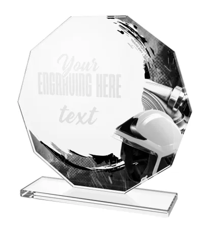 Skleněná trofej CR2024301M32 Výška cm: 19, PLNOBAREVNÁ