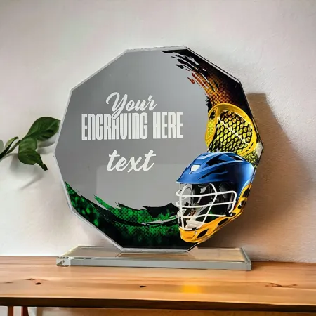 Skleněná trofej CR2024301M33 Výška cm: 19, ZLATO