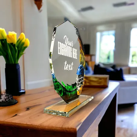 Skleněná trofej CR2024301M33 Výška cm: 19, ZLATO