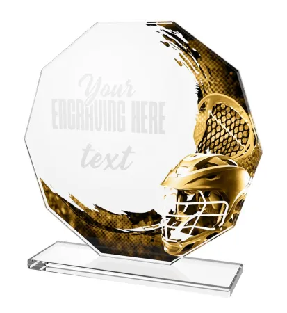 Skleněná trofej CR2024301M33 Výška cm: 19, ZLATO