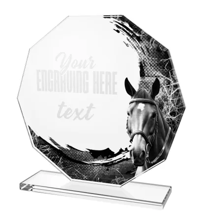 Skleněná trofej CR2024301M37 Výška cm: 17, BRONZ