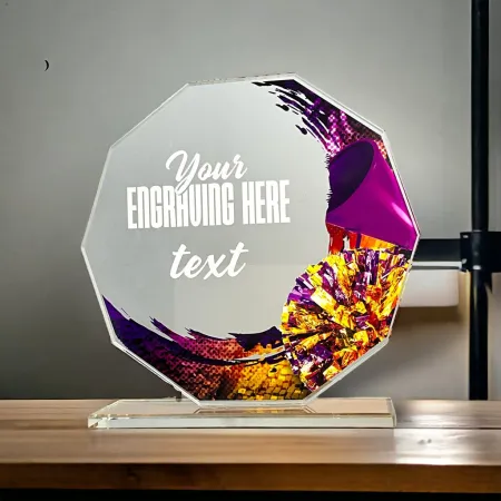 Skleněná trofej CR2024301M39 Výška cm: 17, BRONZ