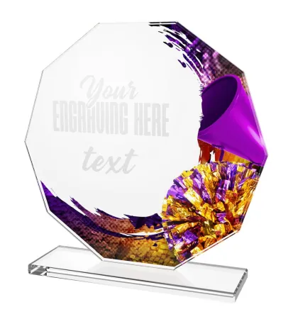 Skleněná trofej CR2024301M39 Výška cm: 17, BRONZ